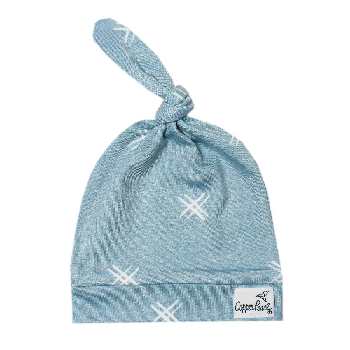 Copper Pearl - Top Knot Hats (0-4 months)