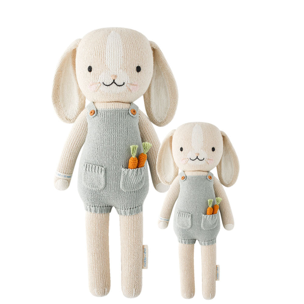 cuddle + kind - Henry the Bunny Handknit Dolls