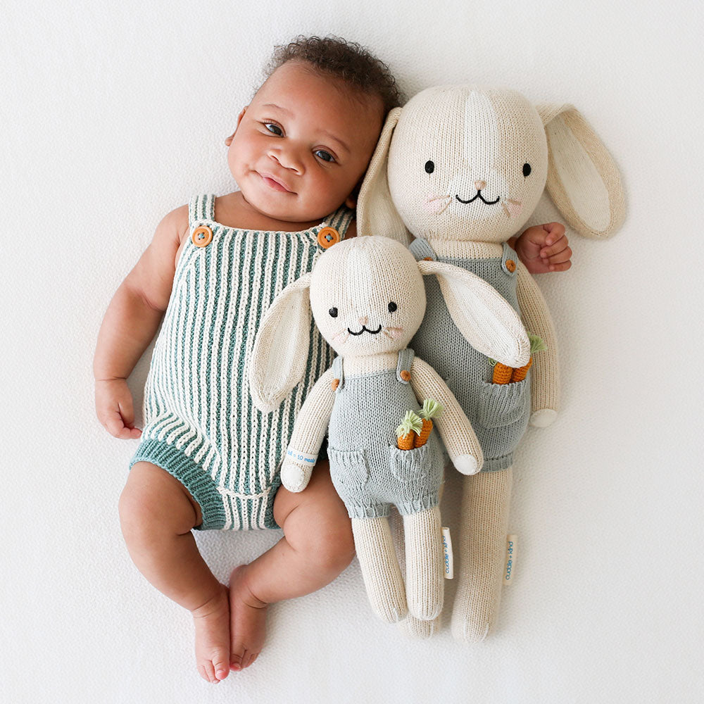 cuddle + kind - Henry the Bunny Handknit Dolls