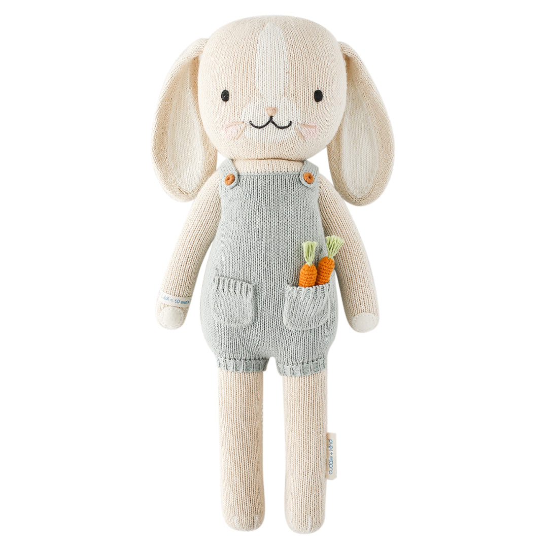cuddle + kind - Henry the Bunny Handknit Dolls