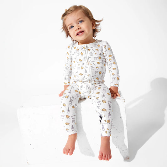 Bellabu Bear - Milk and Cookies Original Bamboo Convertible Footie