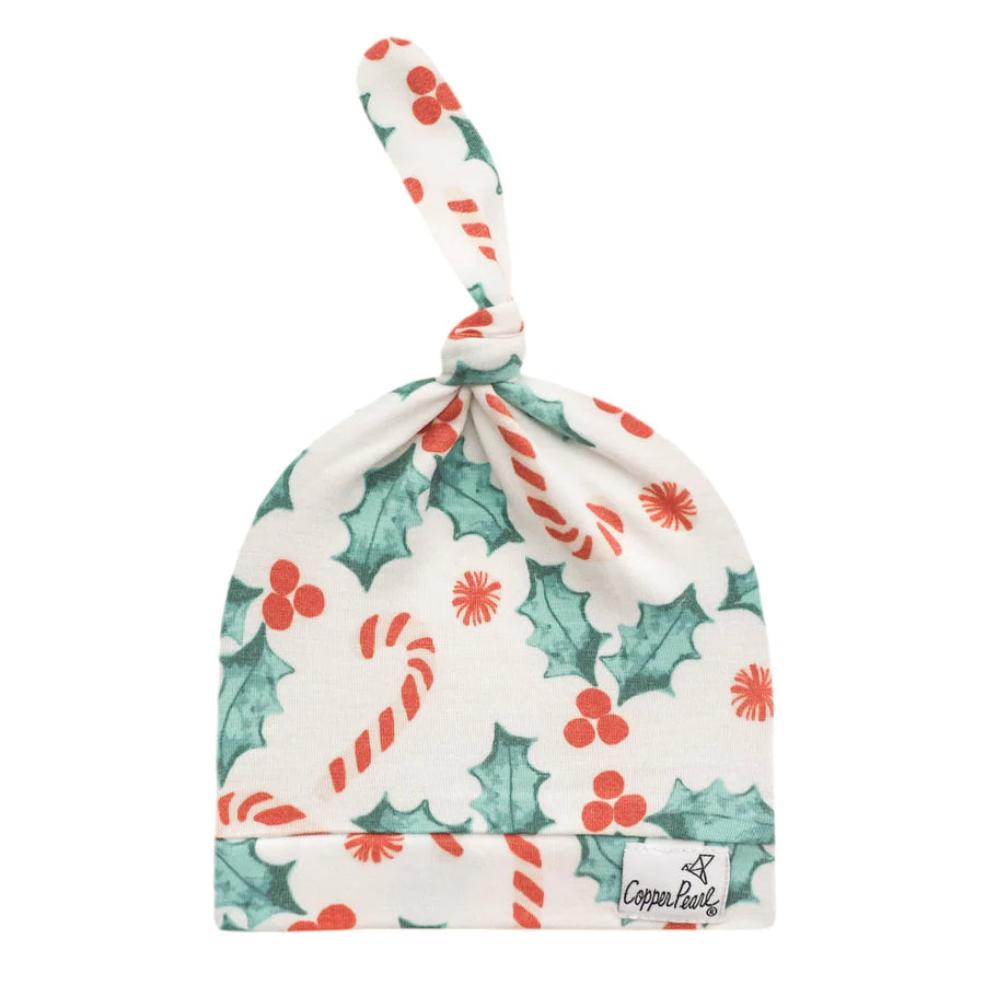 Copper Pearl - Top Knot Hats (0-4 months)