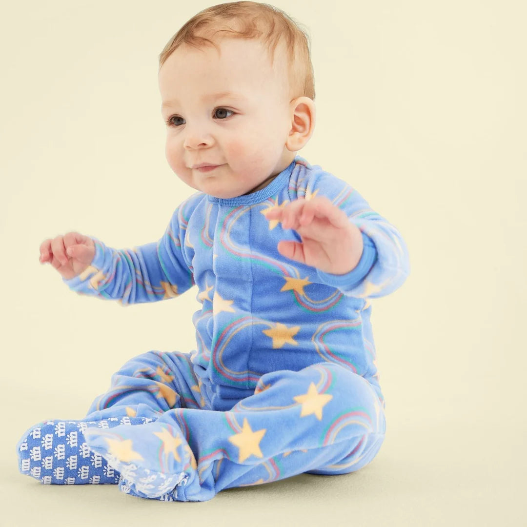 Magnetic Me - Starry Nights Velour Footie