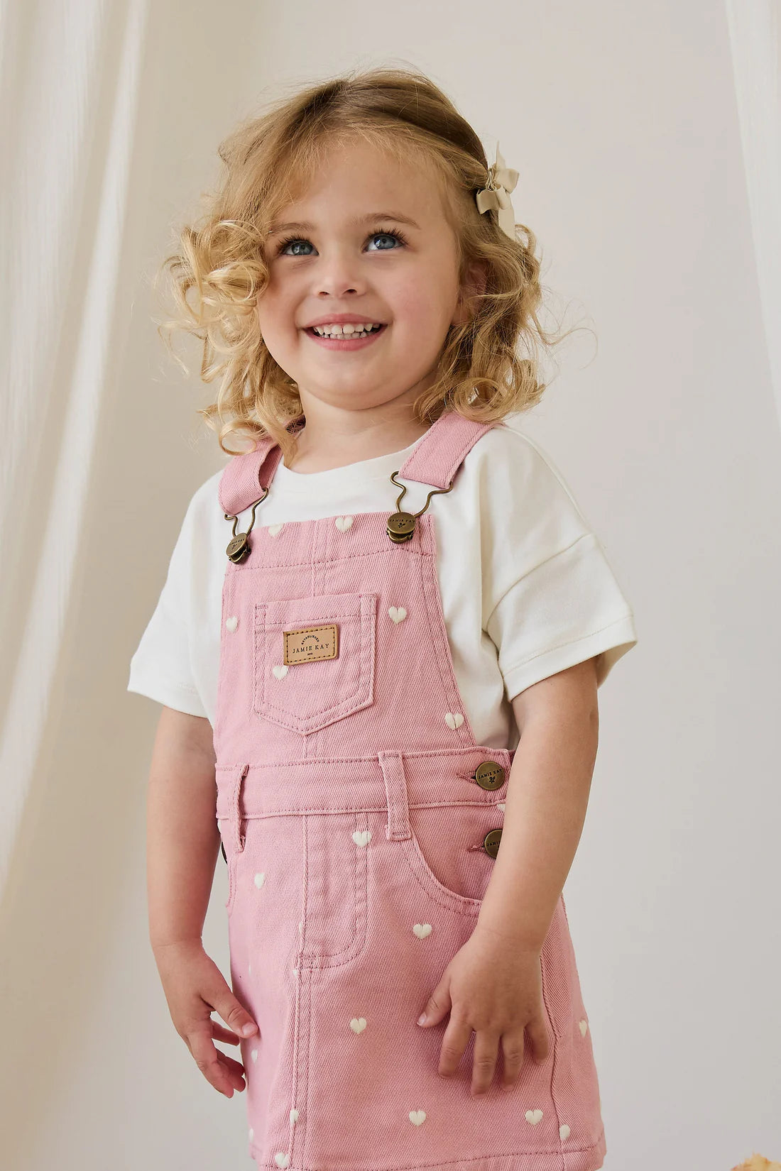 Jamie Kay - Classic Overall Dress - Petite Heart Rose