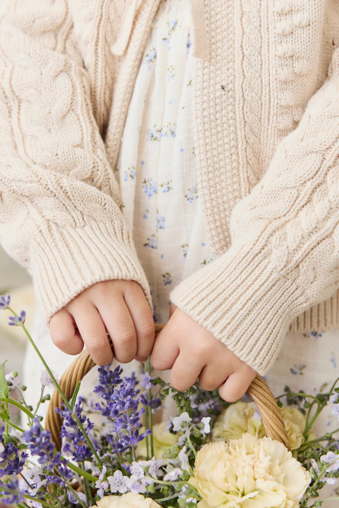 Jamie Kay - Josephine Cardigan - Light Oatmeal Marle