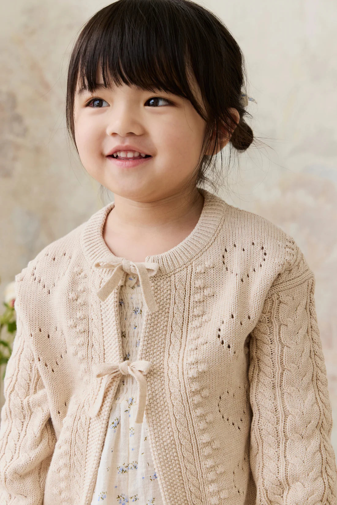 Jamie Kay - Josephine Cardigan - Light Oatmeal Marle