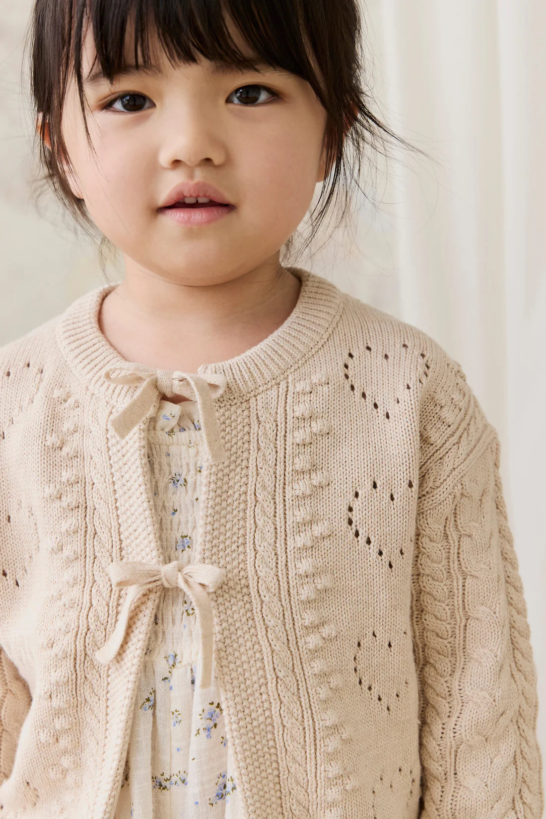 Jamie Kay - Josephine Cardigan - Light Oatmeal Marle