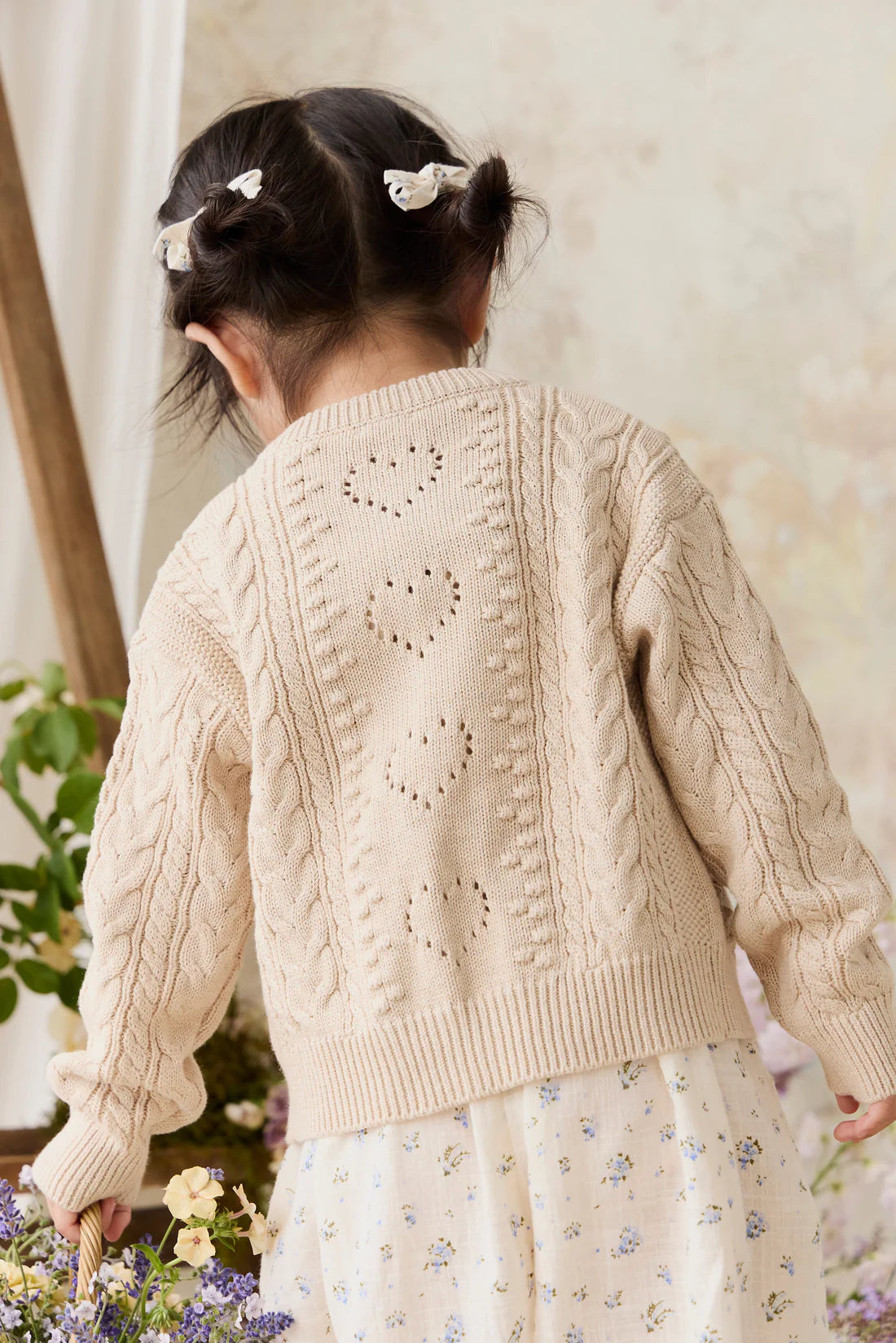 Jamie Kay - Josephine Cardigan - Light Oatmeal Marle