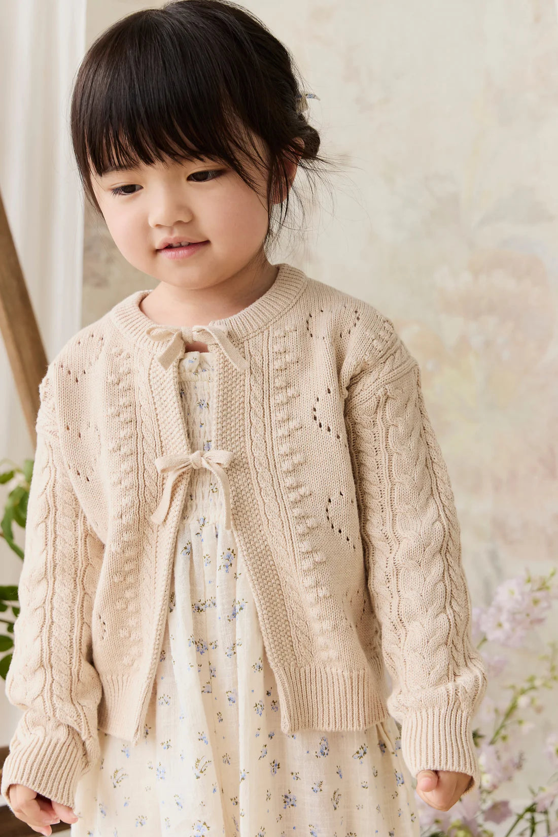 Jamie Kay - Josephine Cardigan - Light Oatmeal Marle