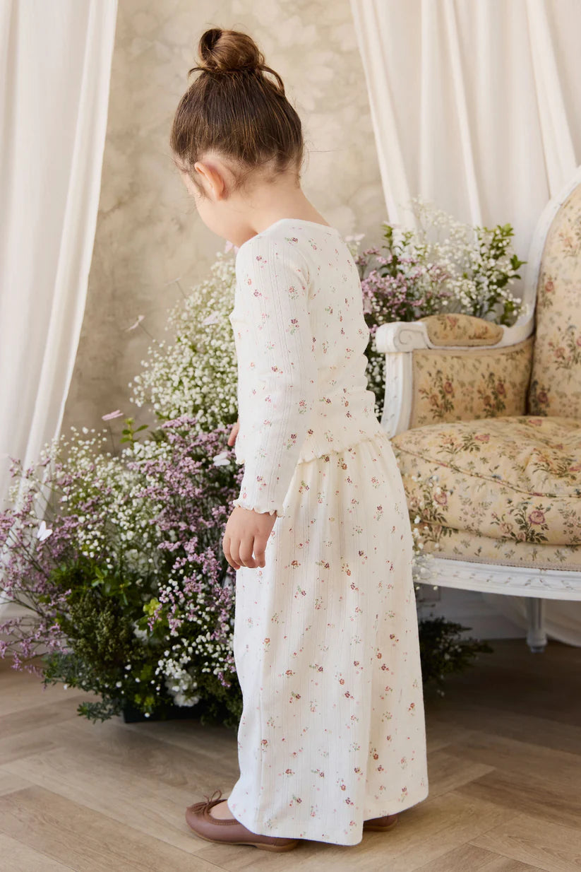 Jamie Kay - Organic Cotton Pointelle Carine Pant - Eloise Egret