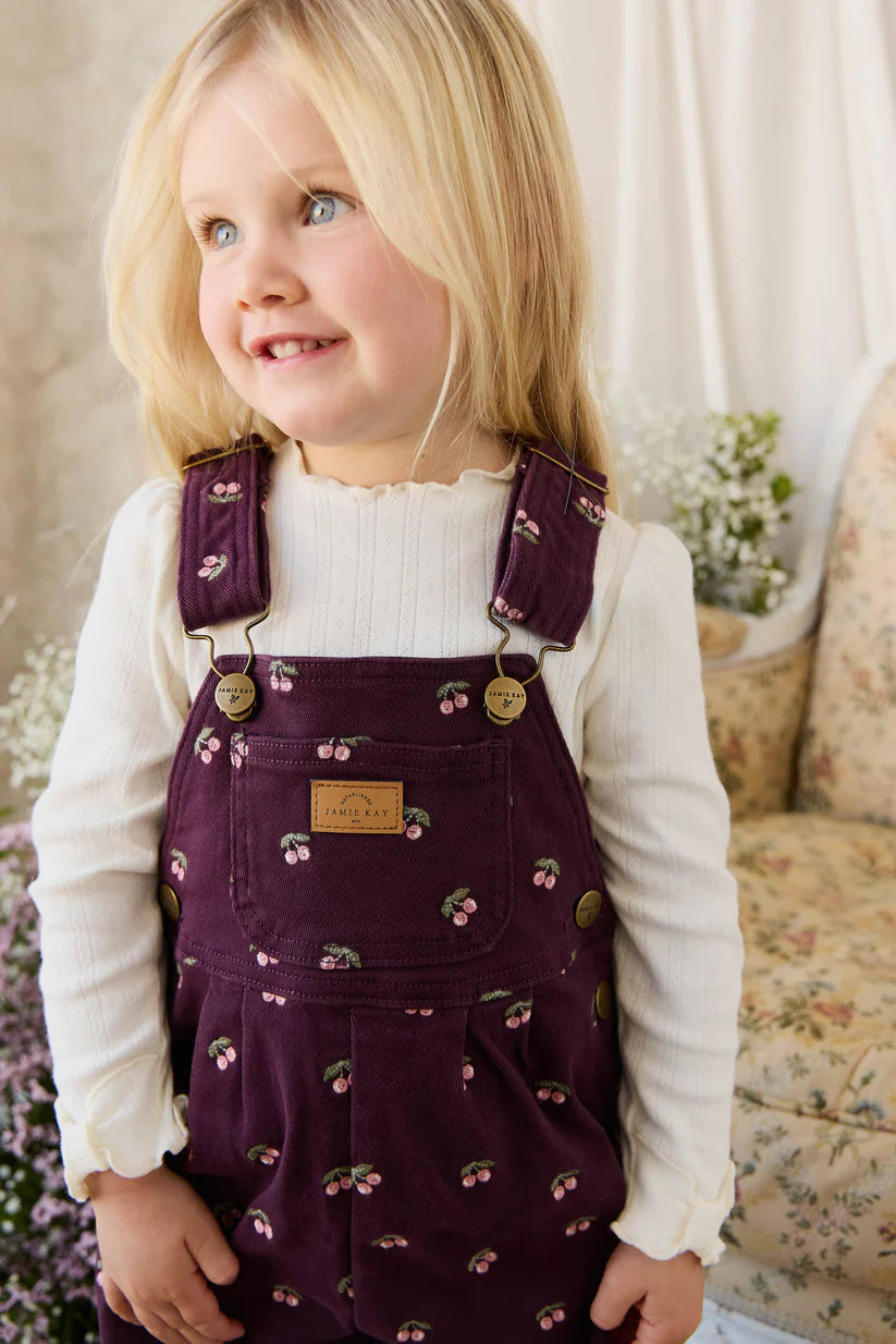 Jamie Kay - Organic Cotton Pointelle Eliane Top - Parchment
