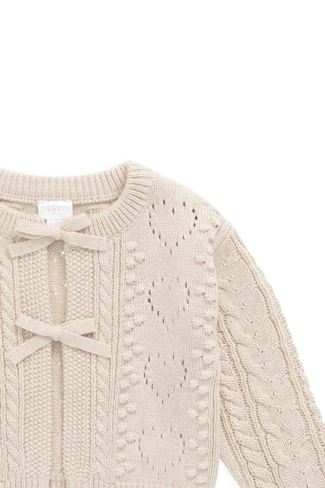Jamie Kay - Josephine Cardigan - Light Oatmeal Marle