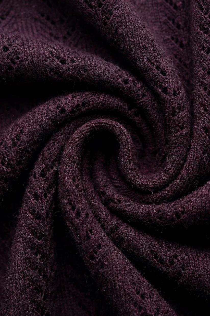 Jamie Kay - Maxine Knitted Cardigan - Blackcurrant