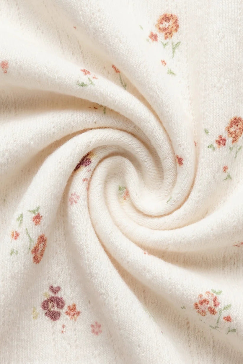 Jamie Kay - Organic Cotton Pointelle Carine Pant - Eloise Egret