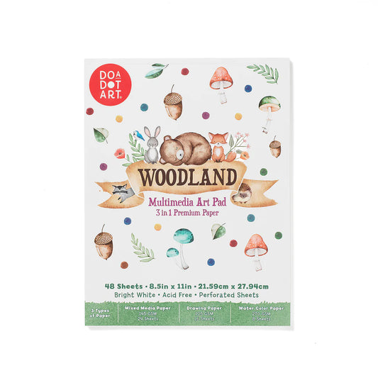 Do A Dot Art! - Woodland 3-in-1 Mixed Media Art Pad 48 Sheets