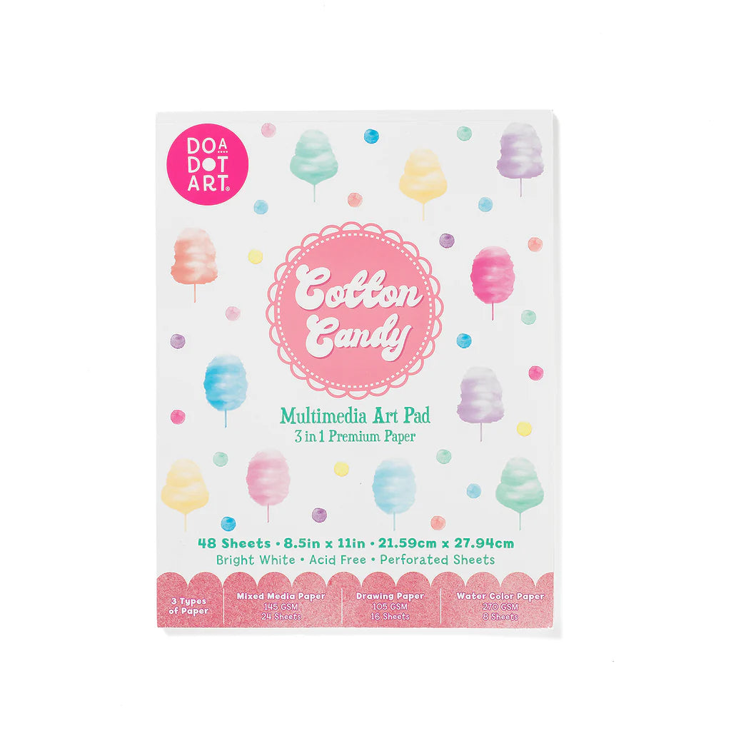 Do A Dot Art! - Cotton Candy 3-in-1 Mixed Media Art Pad 48 Sheets