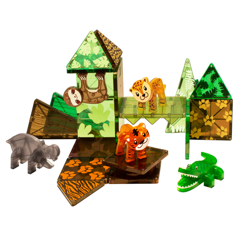 Magna-Tiles - Jungle Animals 25-Piece Set
