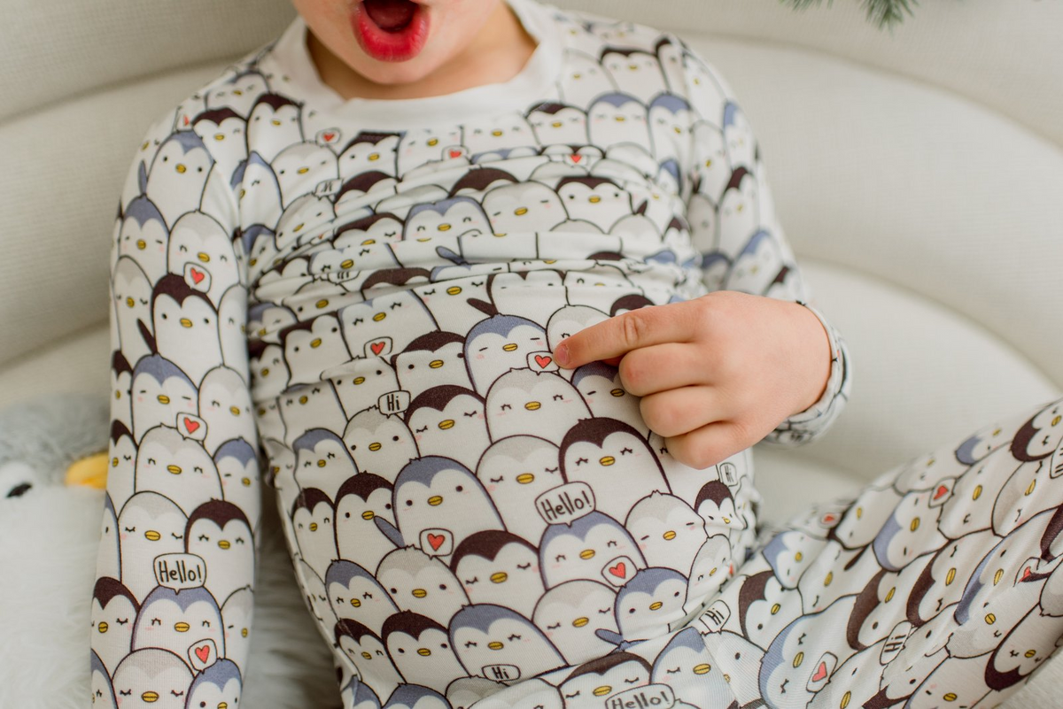 KicKee Pants - Moonlight Penguin Long Sleeve Pajama Set