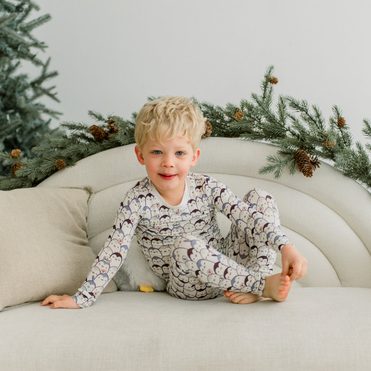 KicKee Pants - Moonlight Penguin Long Sleeve Pajama Set