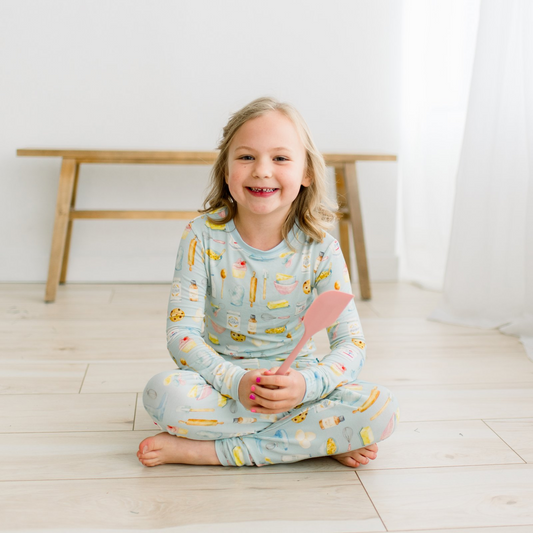 KicKee Pants - Spring Sky Baking Long Sleeve Pajama Set
