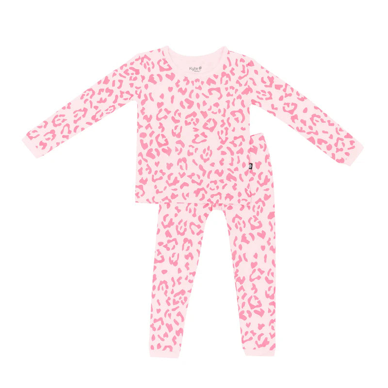 Kyte Baby -Sakura Leopard Two-piece PJ Set