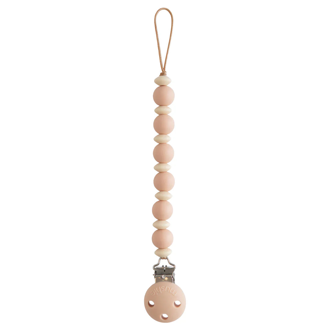 Mushie - Silicone Pacifier Clip (Blush)
