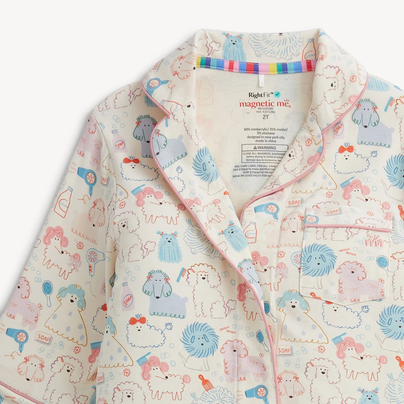 Magnetic Me - Poodle Pawlor Right Fit L/S PJ Set