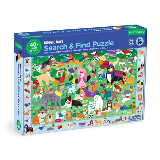 Mudpuppy - Doggie Days Search and Find Puzzle