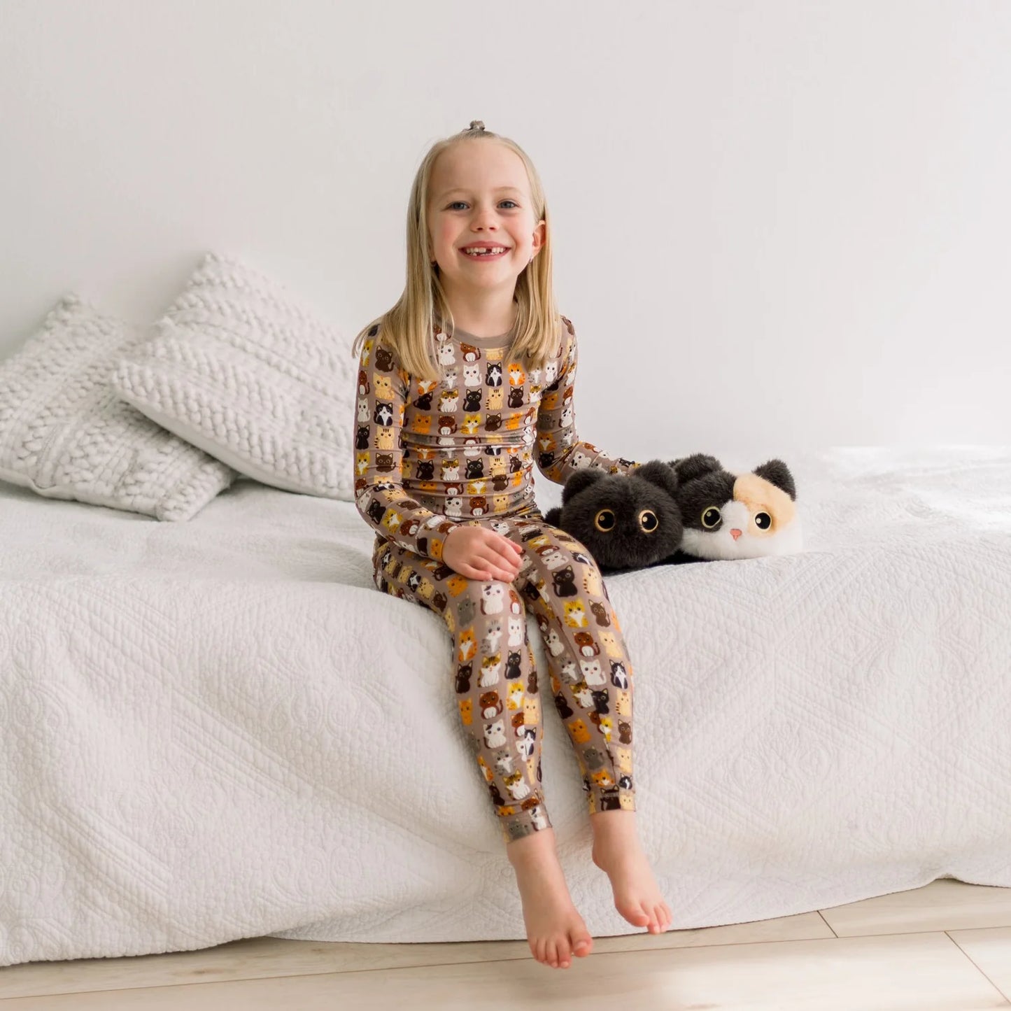 KicKee Pants - Portabella Cats Long Sleeve Pajama Set