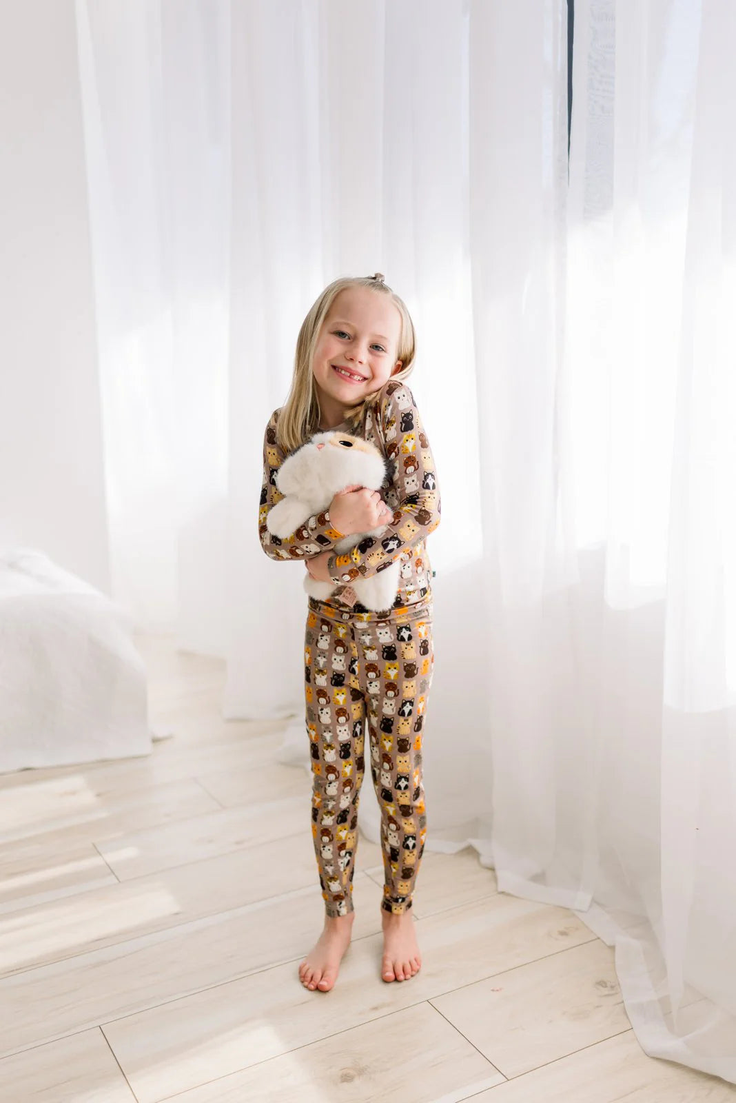 KicKee Pants - Portabella Cats Long Sleeve Pajama Set