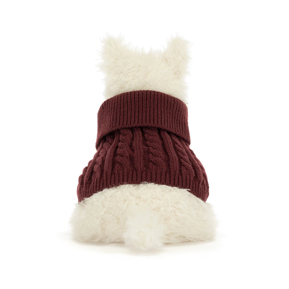 Jellycat - Munro Scottie Dog 'Winter Jumper' (Limit 1)