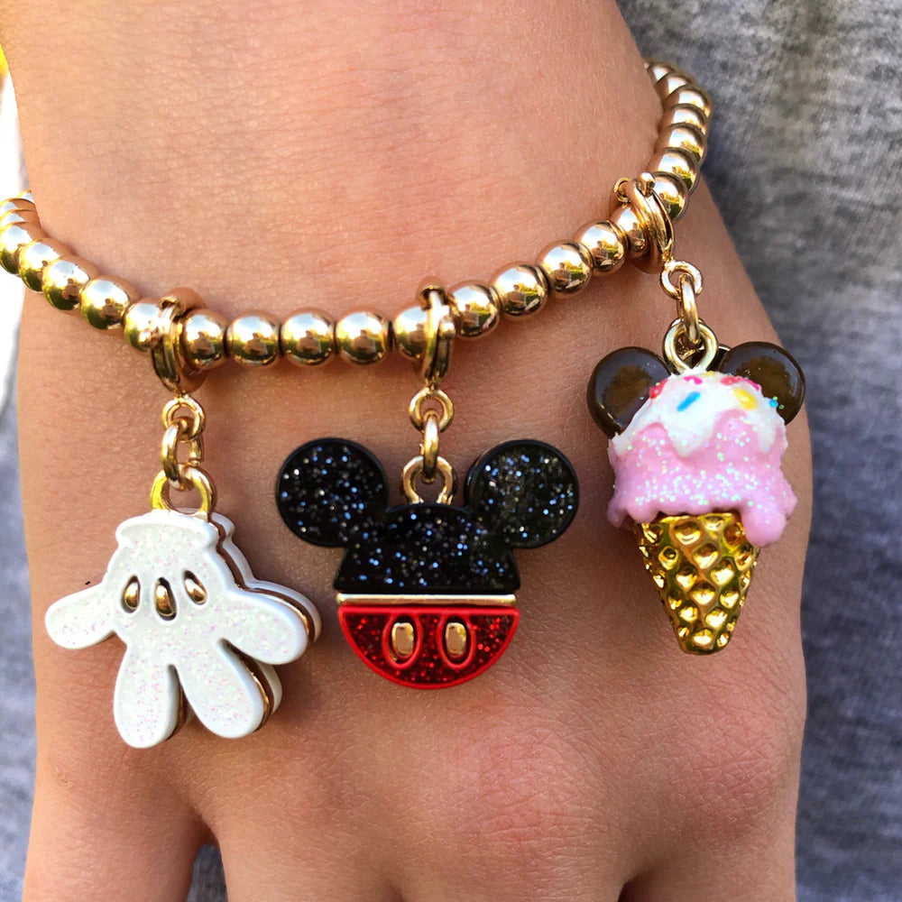 High IntenCity - Charm It! Gold Mickey Ice Cream Charm