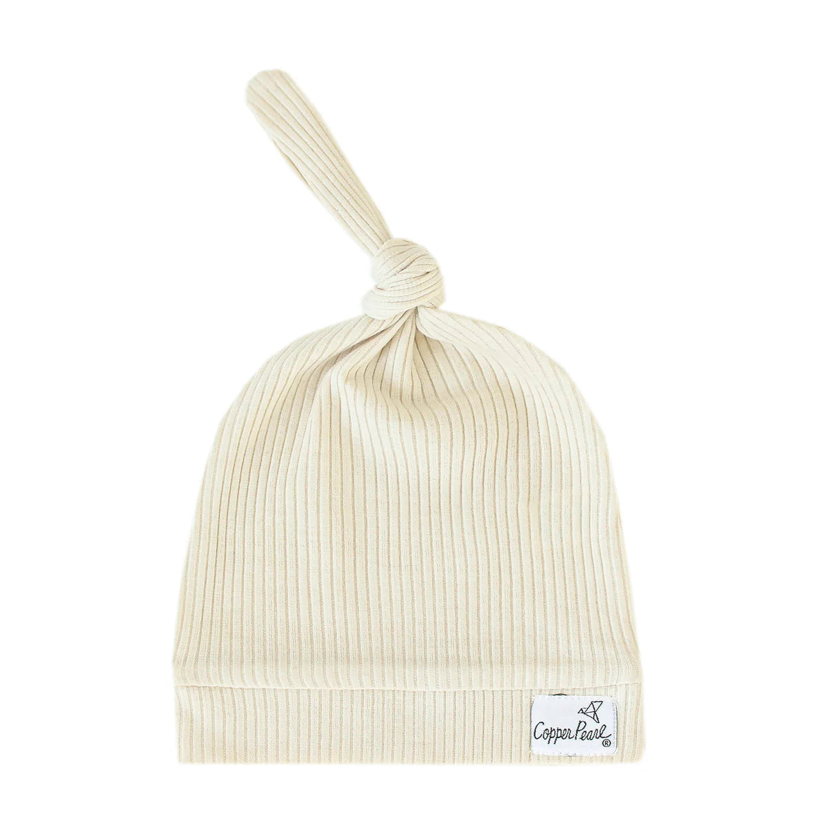 Copper Pearl - Top Knot Hats (0-4 months)