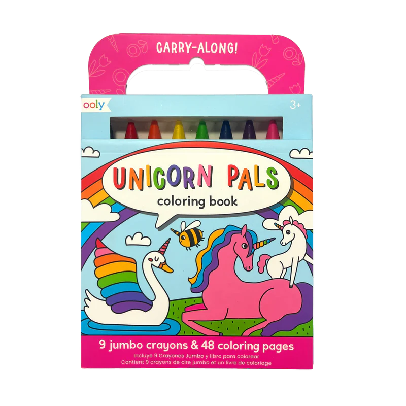 Ooly - Unicorn Pals Carry Along Coloring Book