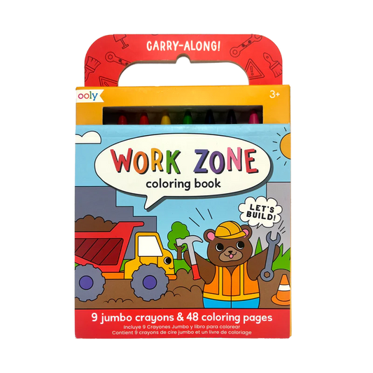 Ooly - Work Zone Carry Along Coloring Book