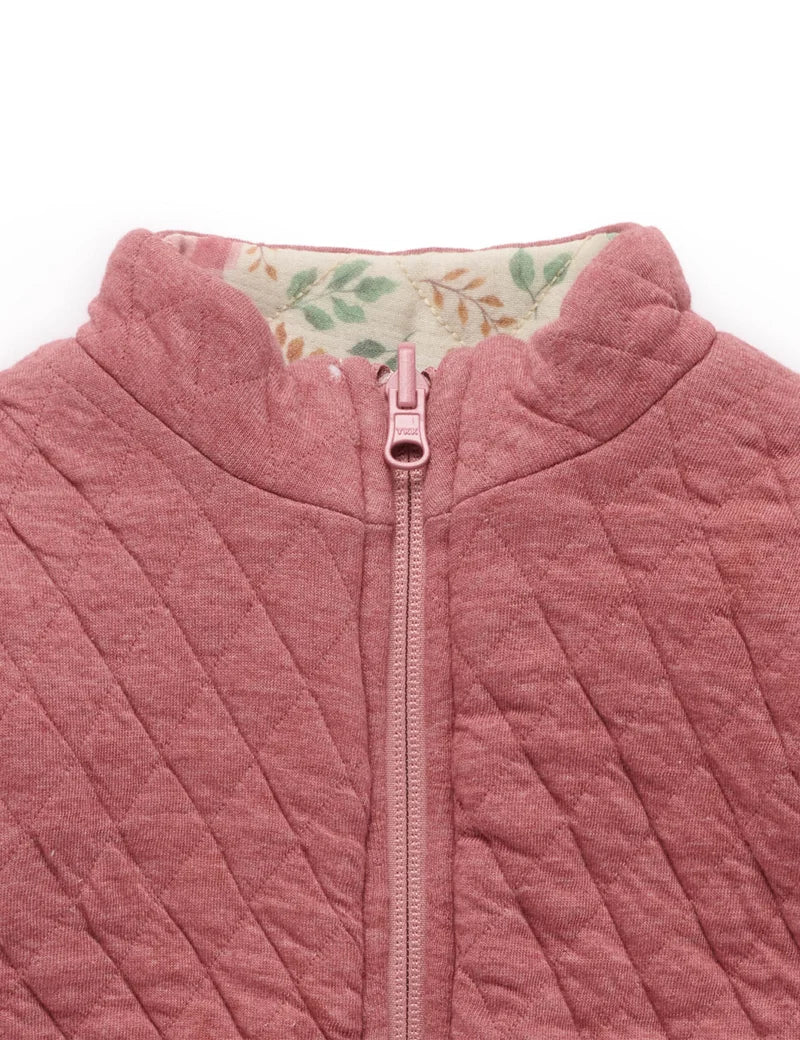 Purebaby - Reversible Quilted Jacked - Patchwork Print