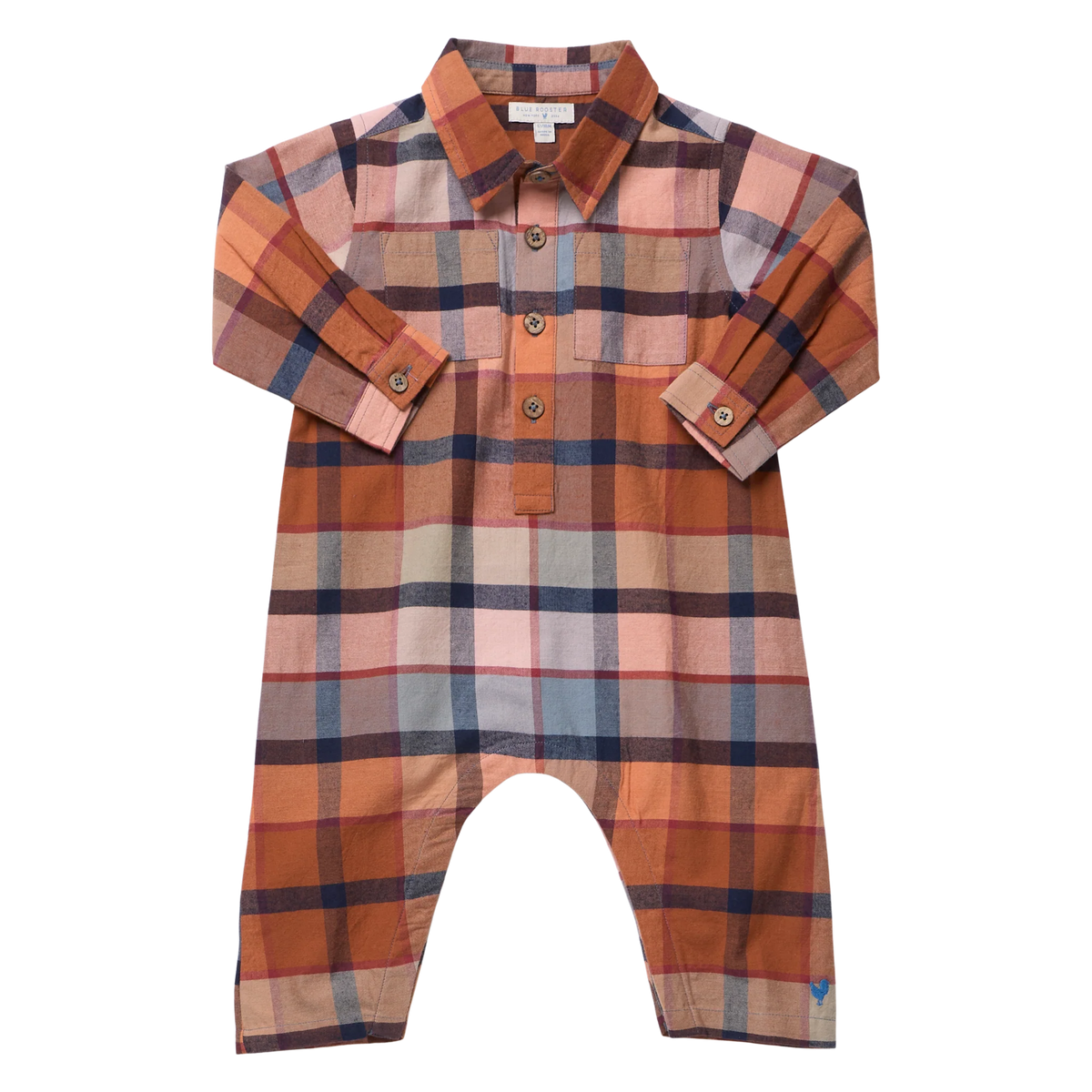 Pink Chicken - Baby Boys Easton Jumper - Hayride Plaid