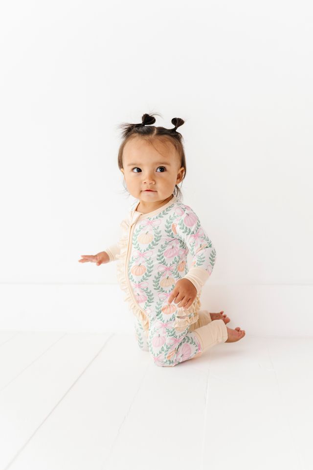 Birdie Bean - Amber Ruffle Convertible Romper PJ