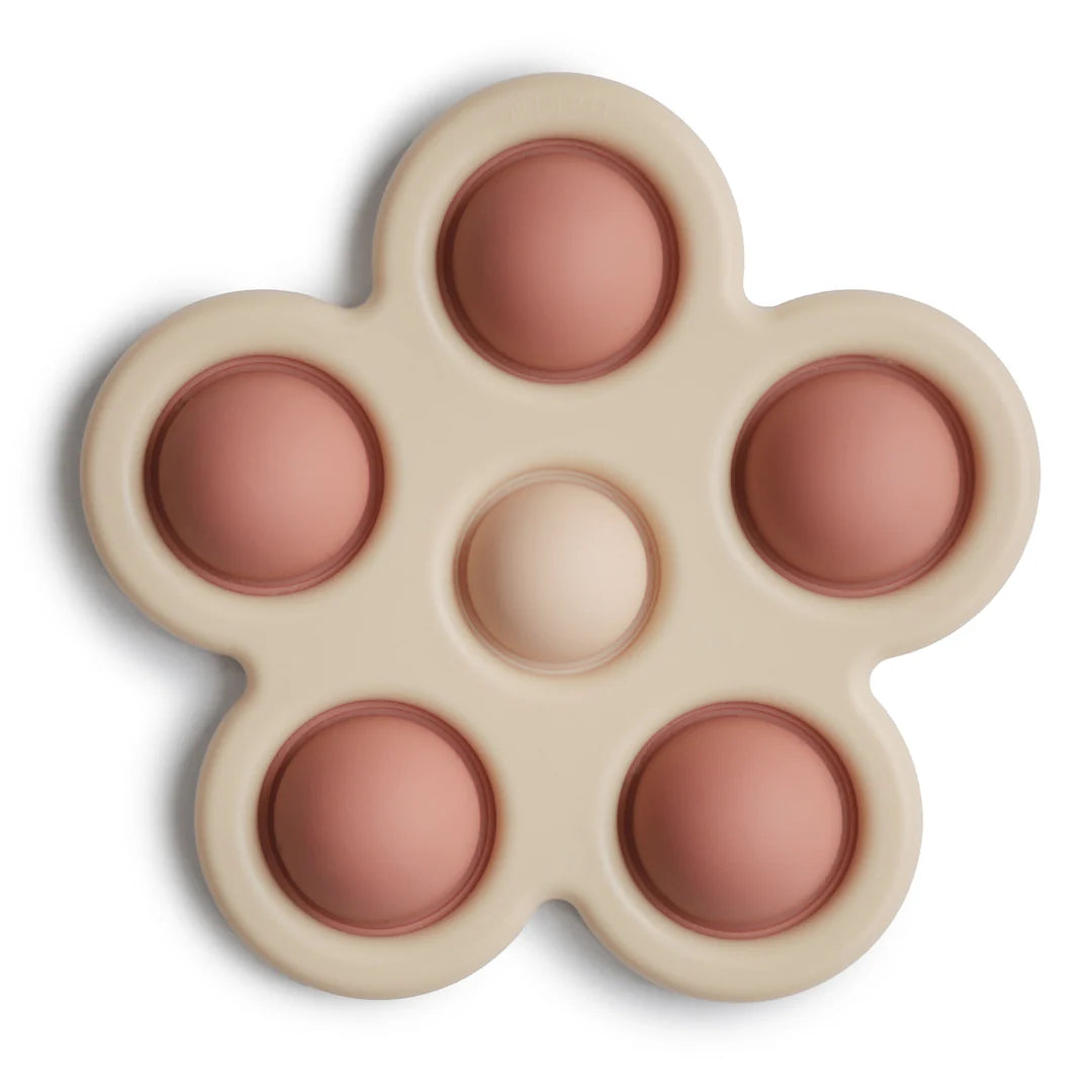 Mushie - Flower Press Toy - Blush