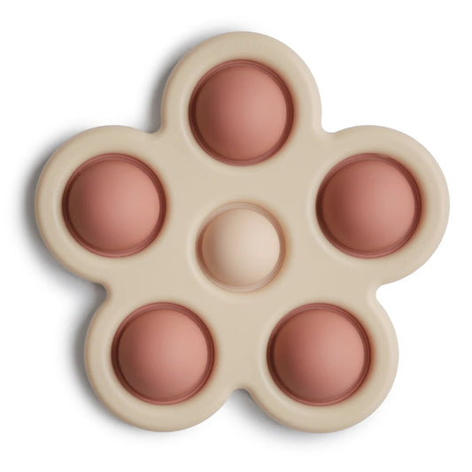 Mushie - Flower Press Toy - Blush