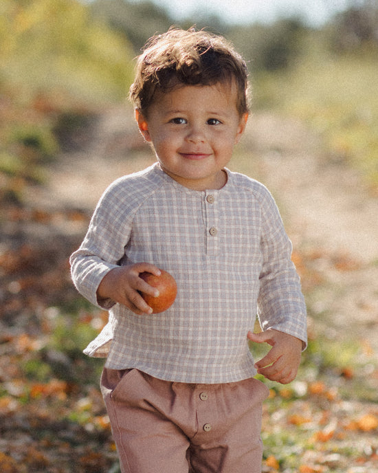 Quincy Mae - Zion Shirt || Blue Gingham