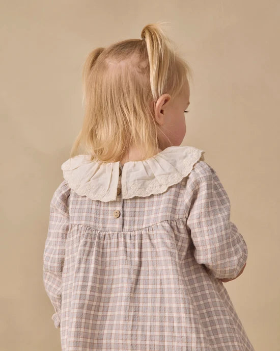 Quincy Mae - Callie Dress || Blue Gingham
