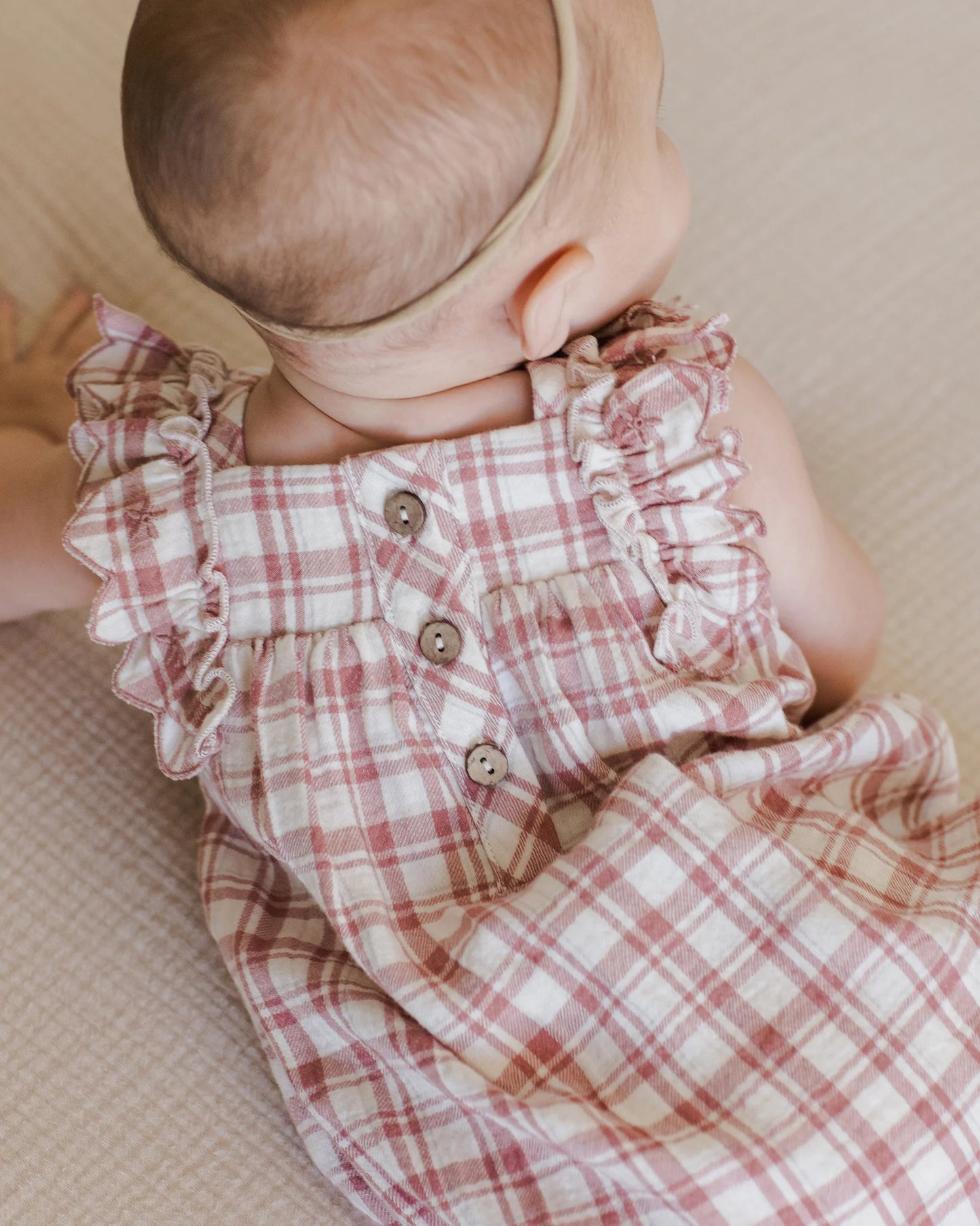 Quincy Mae - MAYA ROMPER || PINK PLAID