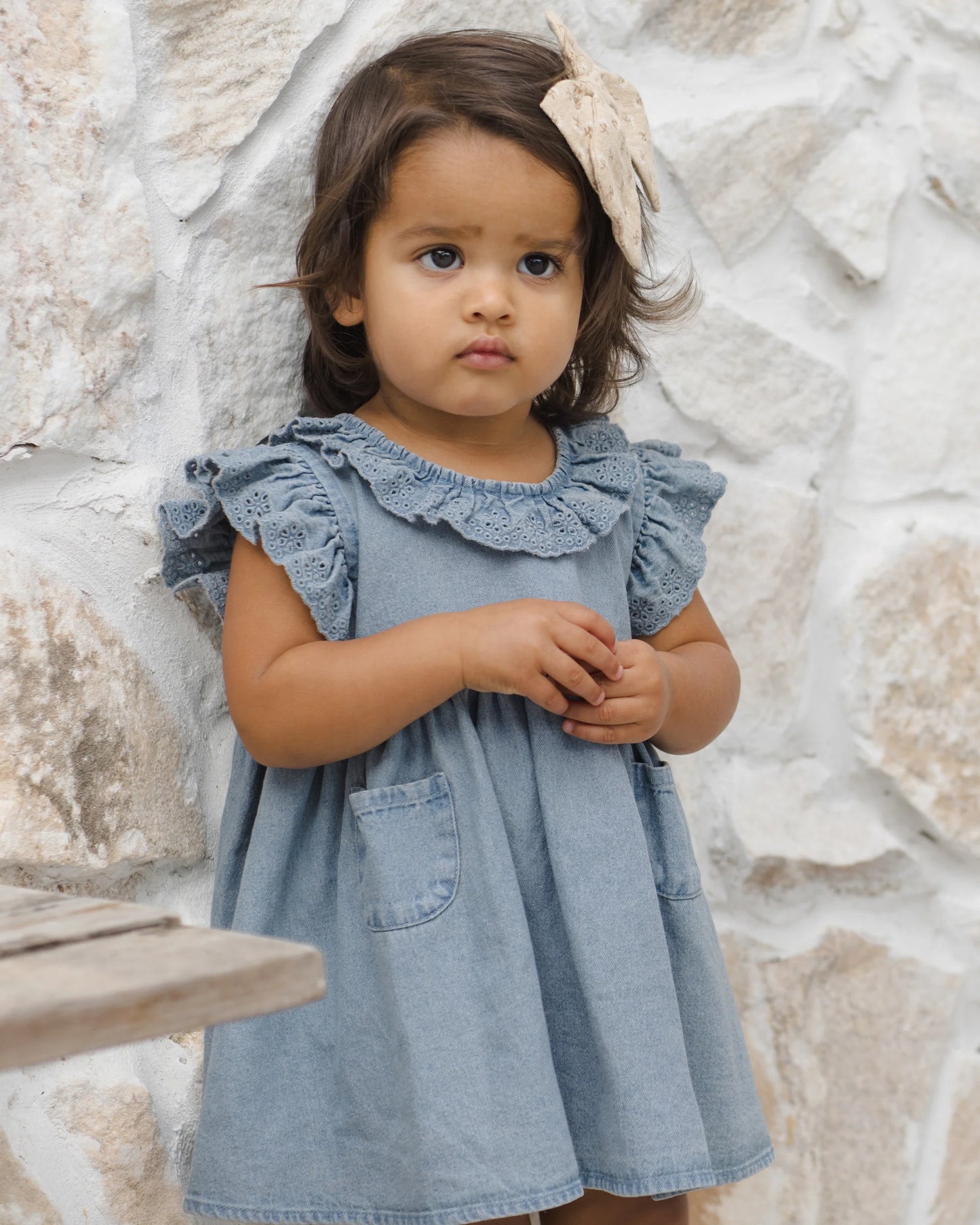 Quincy Mae - Sophie Dress || Lightweight Denim