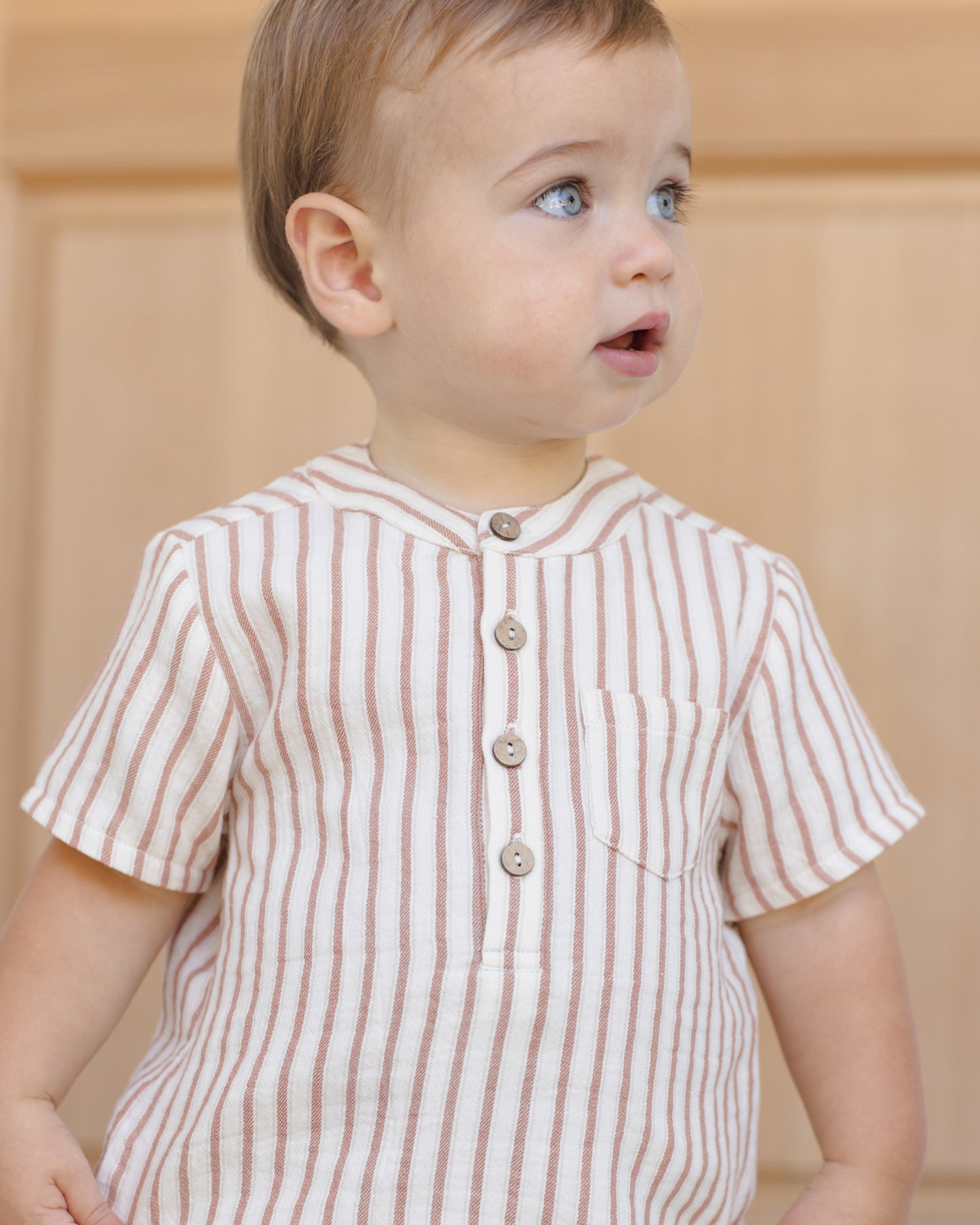 Quincy Mae - Jaxson Shirt || Vintage Stripe