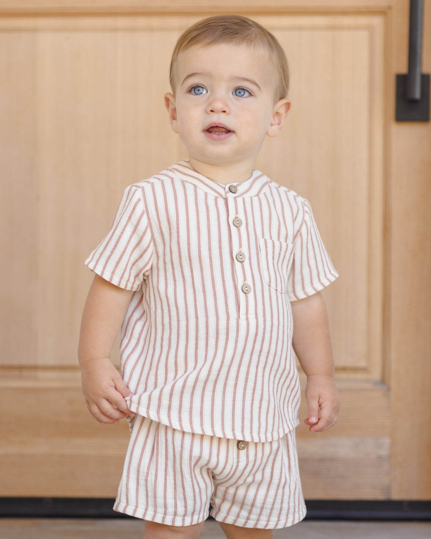 Quincy Mae - Jaxson Shirt || Vintage Stripe