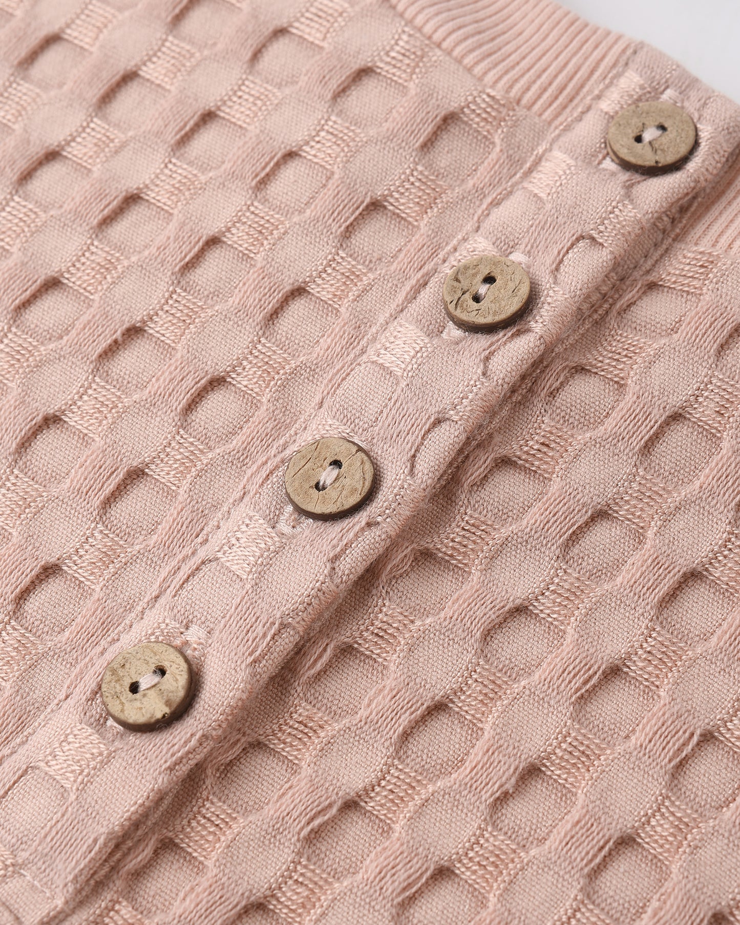 Quincy Mae - Relaxed Bubble Romper || Blush