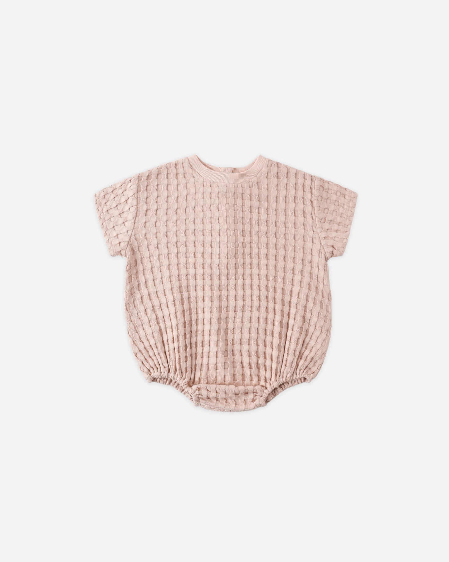 Quincy Mae - Relaxed Bubble Romper || Blush