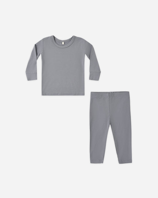Quincy Mae - Bamboo Pajama Set || Slate