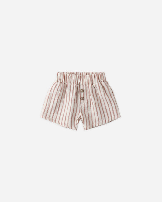 Quincy Mae - Woven Short || Vintage Stripe